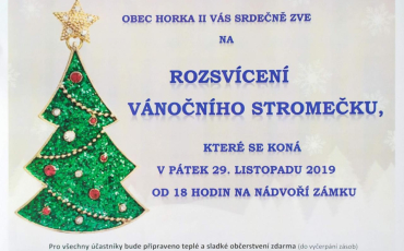 Rozsvícení vánočního stromku na Horce