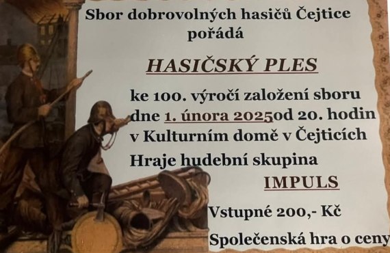 Hasičský ples v Čejticích