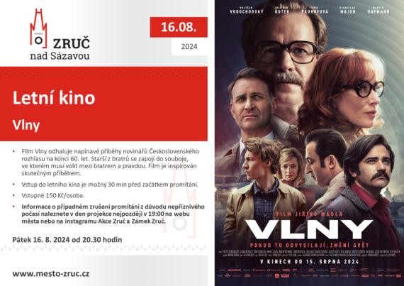 Letní kino - Vlny 16.8.2024