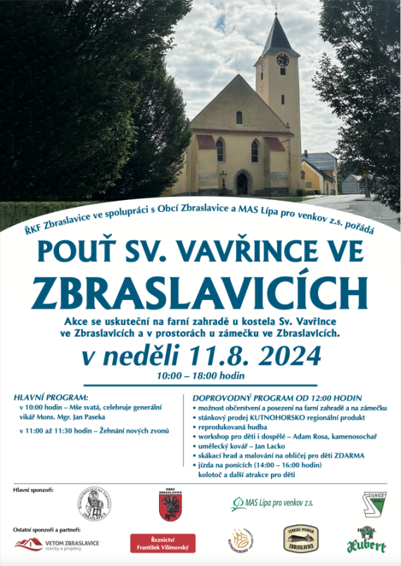 Pouť Sv. Vavřince ve Zbraslavicích